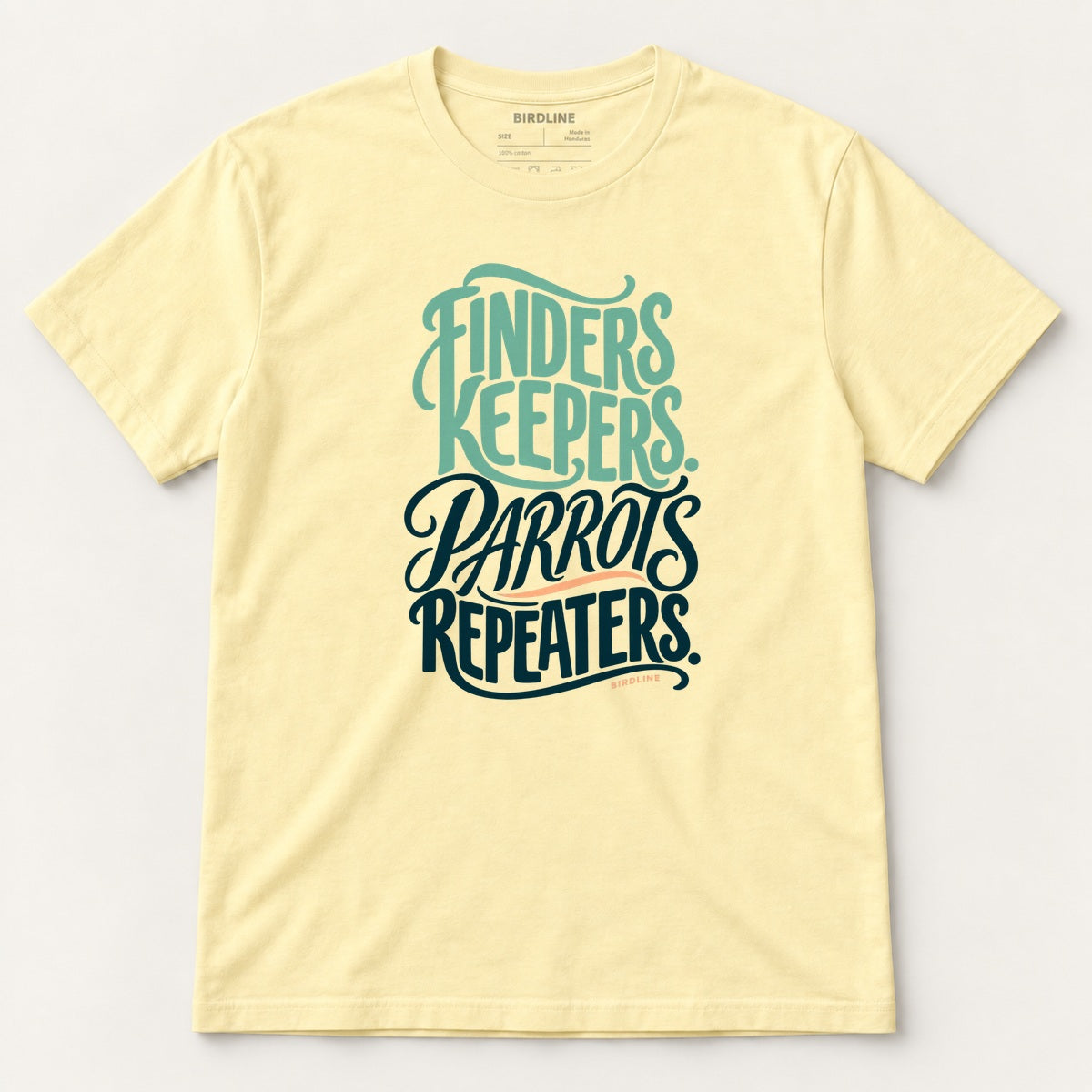 Finders Keepers T-Shirt in Cornsilk, front view