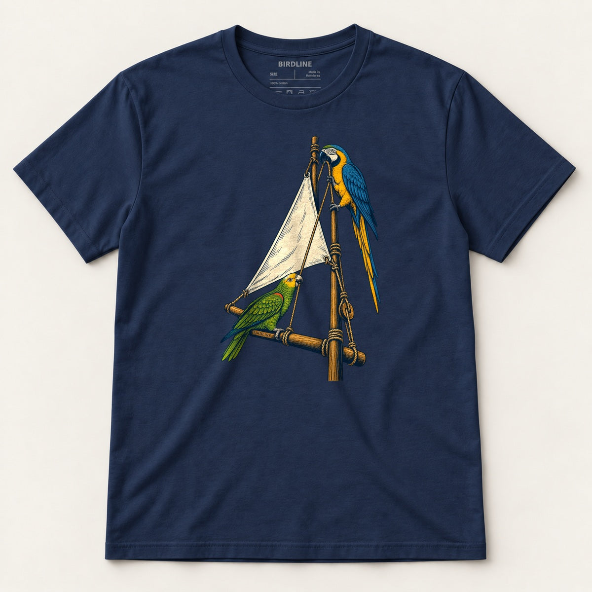 Hoist The Sail T-Shirt in Navy, front view