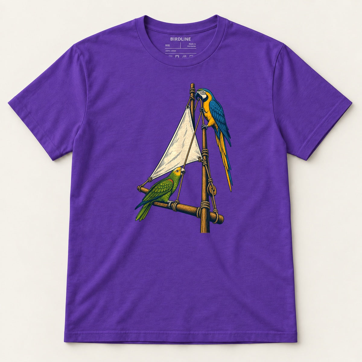 Hoist The Sail T-Shirt in Purple, front view