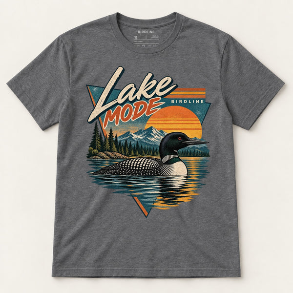 Lake Mode T-Shirt in Dark Heather, front view