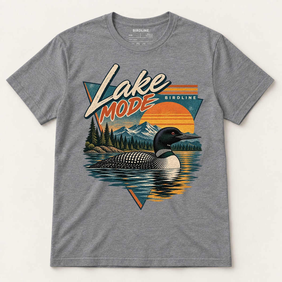 Lake Mode T-Shirt in Graphite Heather, front view