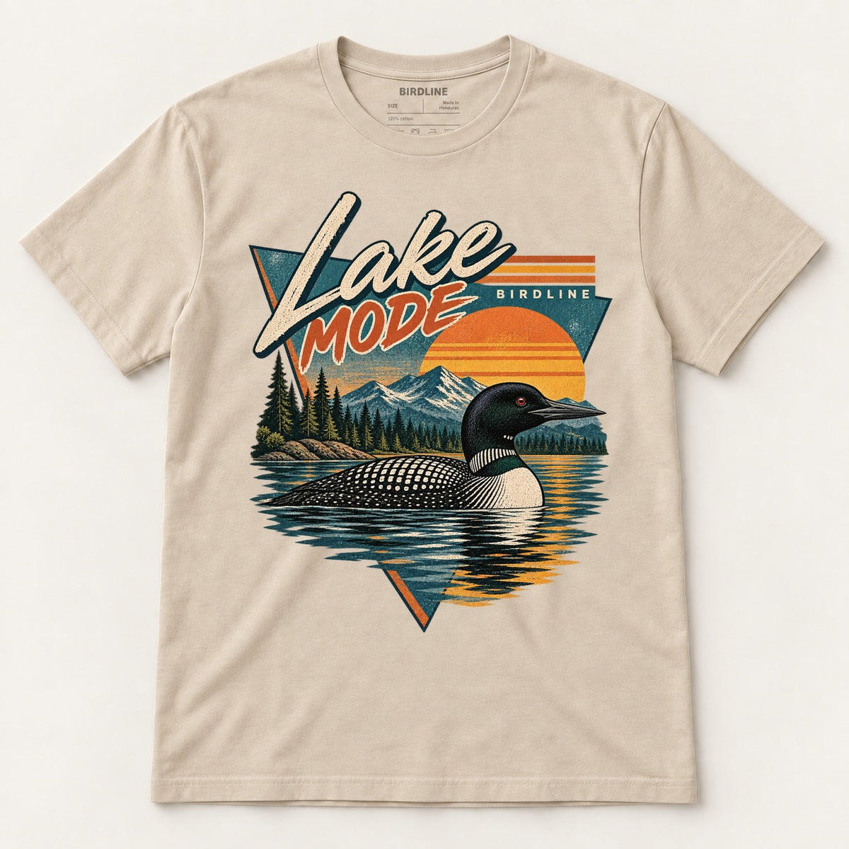 Lake Mode T-Shirt in Sand, front view