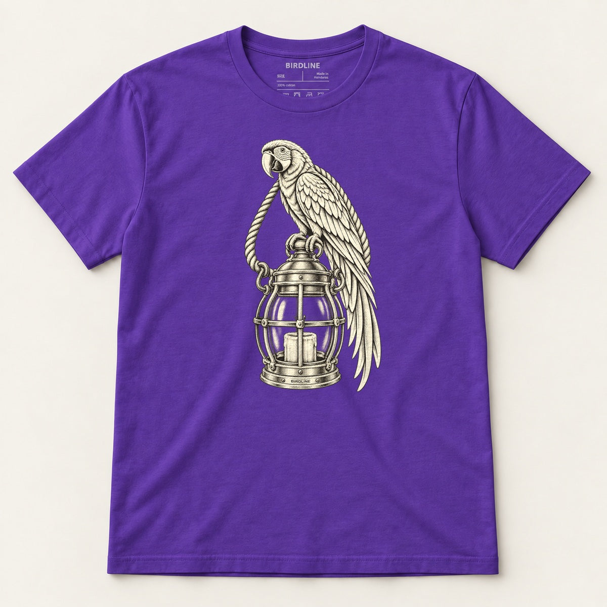 Lantern Watch T-Shirt in Purple, front view