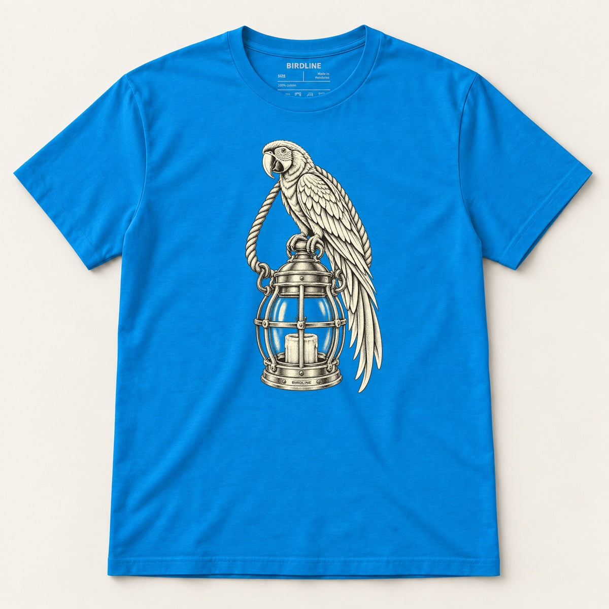 Lantern Watch T-Shirt in Sapphire, front view