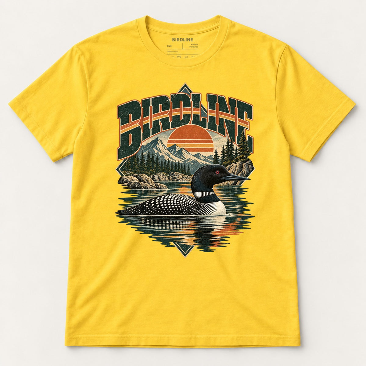 Birdline Loon Lake T-Shirt in Daisy, front view