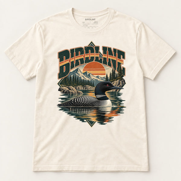 Birdline Loon Lake T-Shirt in Natural, front view
