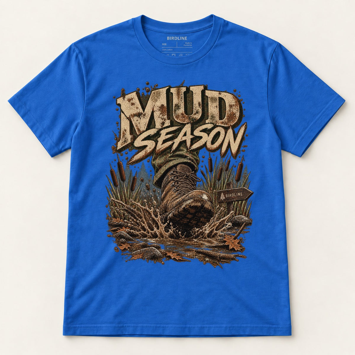 Mud Season T-Shirt in Royal, front view