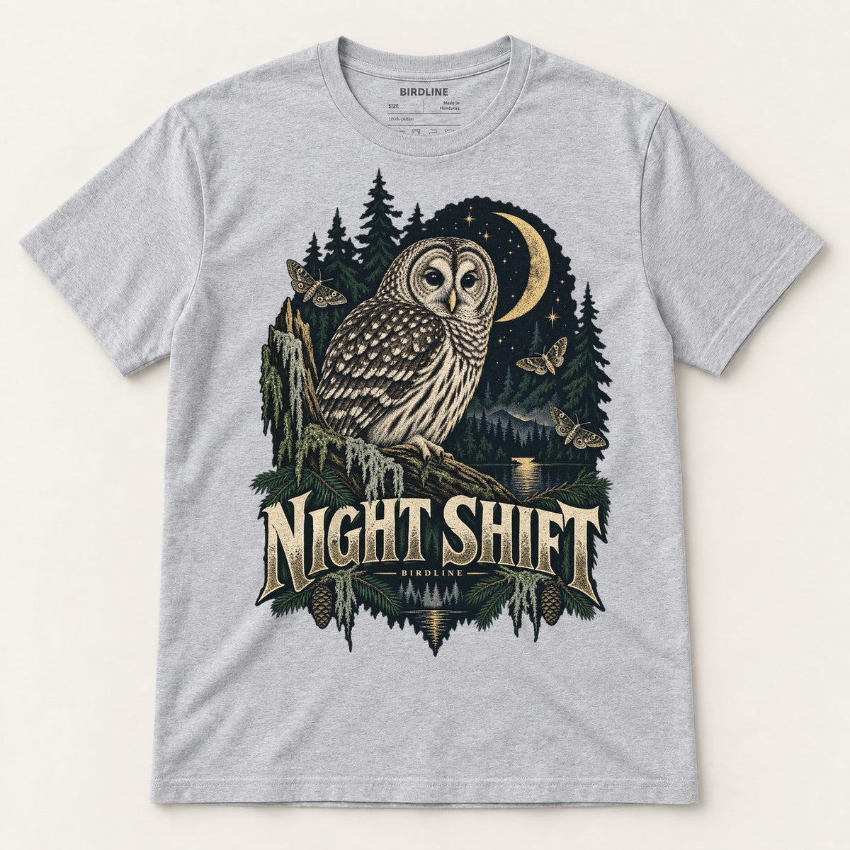 Night Shift T-Shirt in Sport Grey, front view