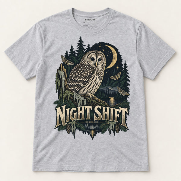 Night Shift T-Shirt in Sport Grey, front view