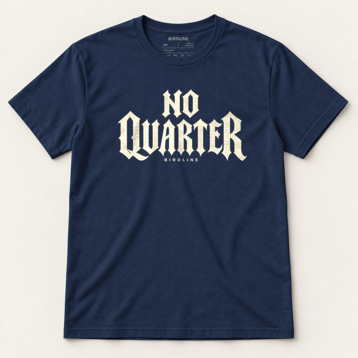 No Quarter T-Shirt in Navy, front view