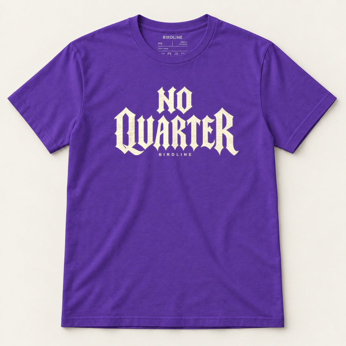 No Quarter T-Shirt in Purple, front view