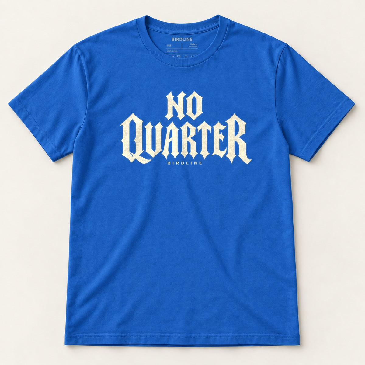 No Quarter T-Shirt in Royal, front view