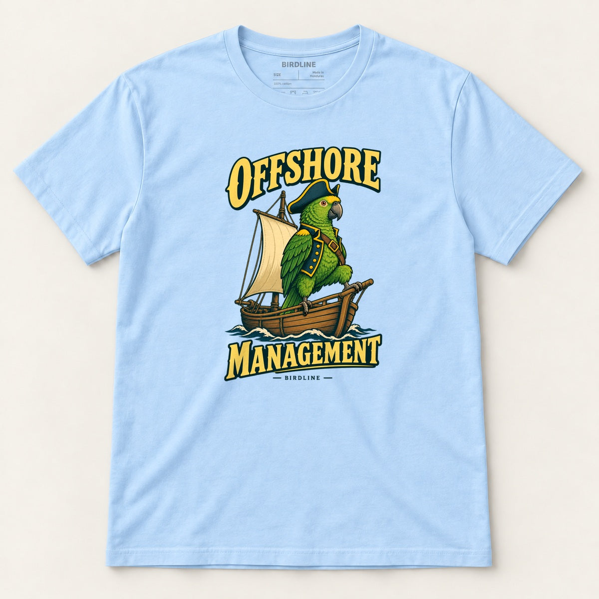 Offshore Management T-Shirt in Light Blue, front view