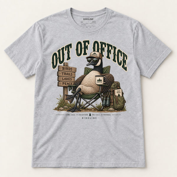 Out Of Office T-Shirt in Sport Grey, front view