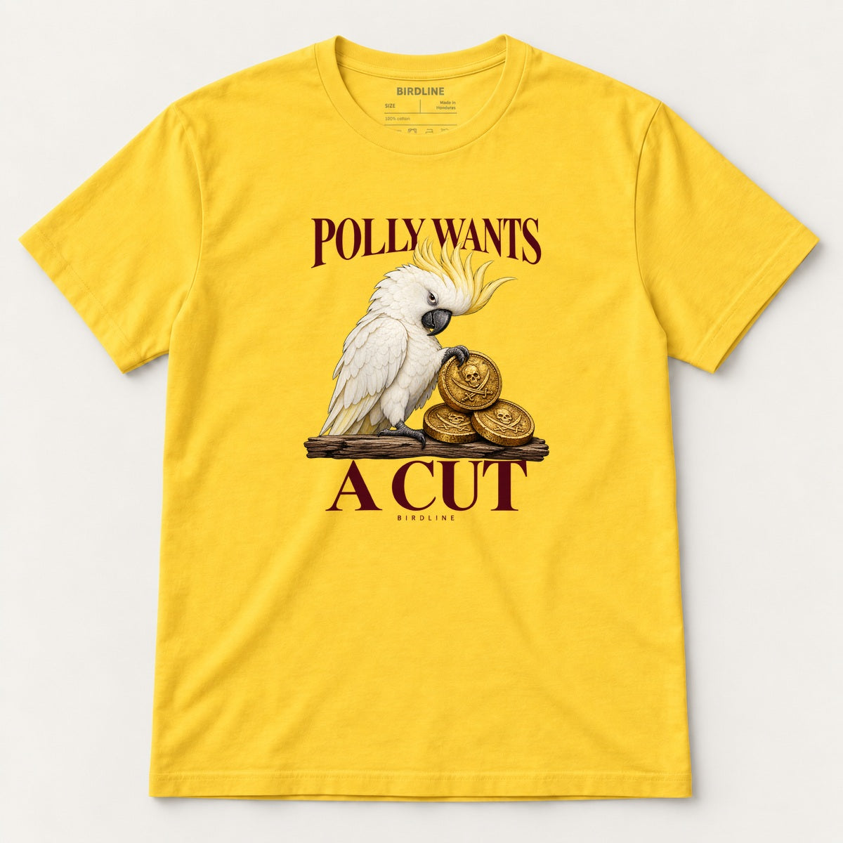Polly Wants A Cut T-Shirt in Daisy, front view