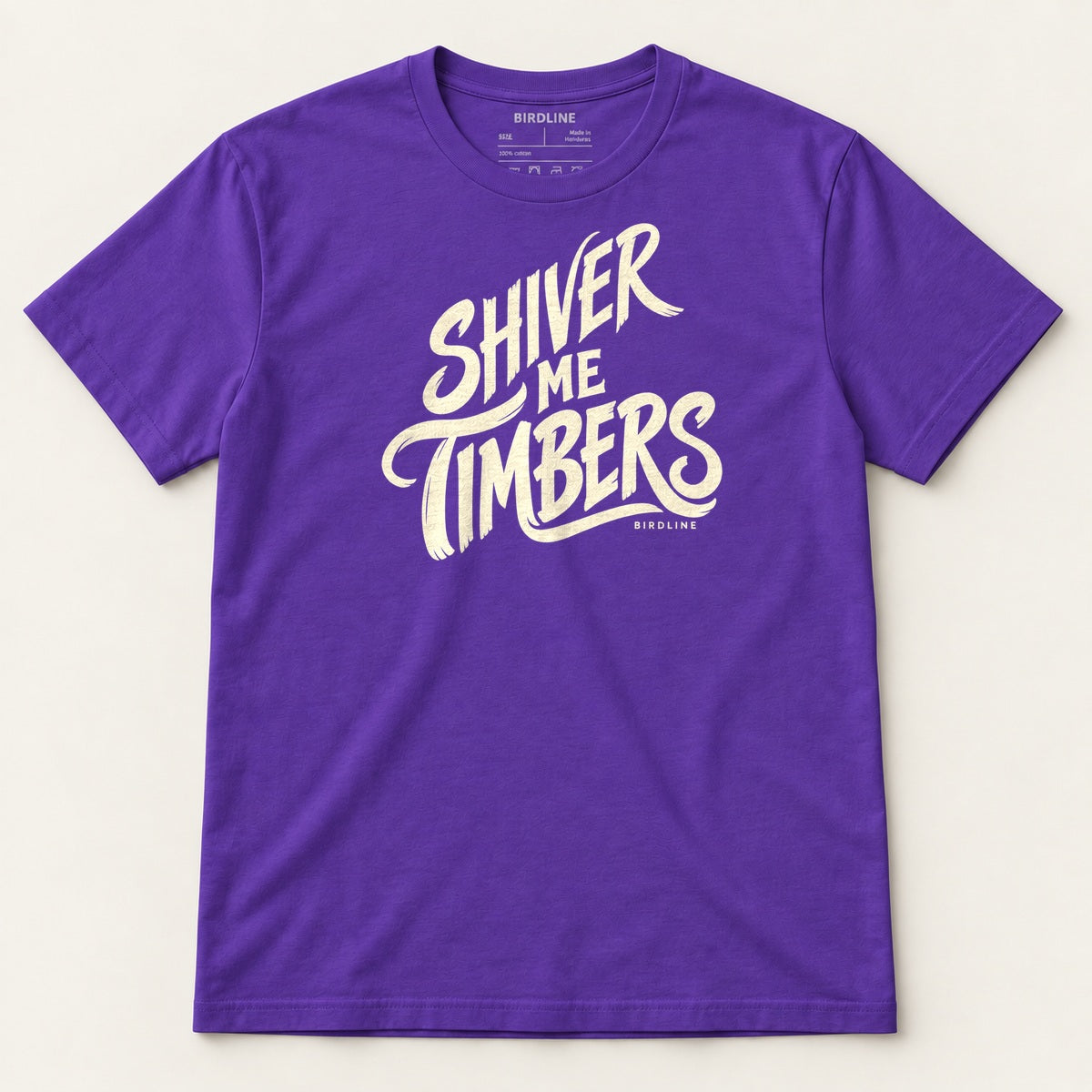 Shiver Me Timbers T-Shirt in Purple, front view