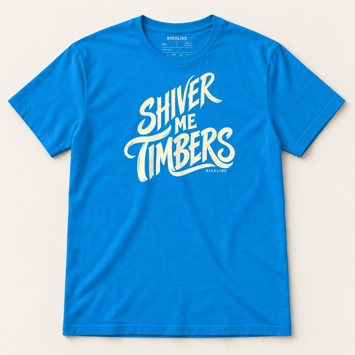 Shiver Me Timbers T-Shirt in Sapphire, front view