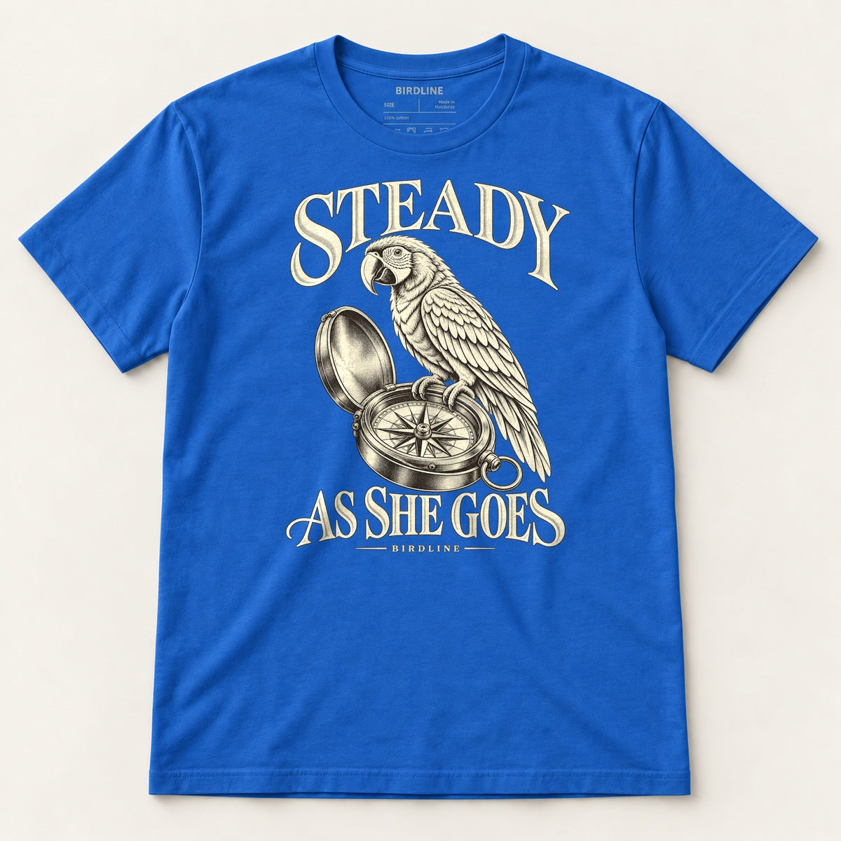 Steady As She Goes T-Shirt in Royal, front view