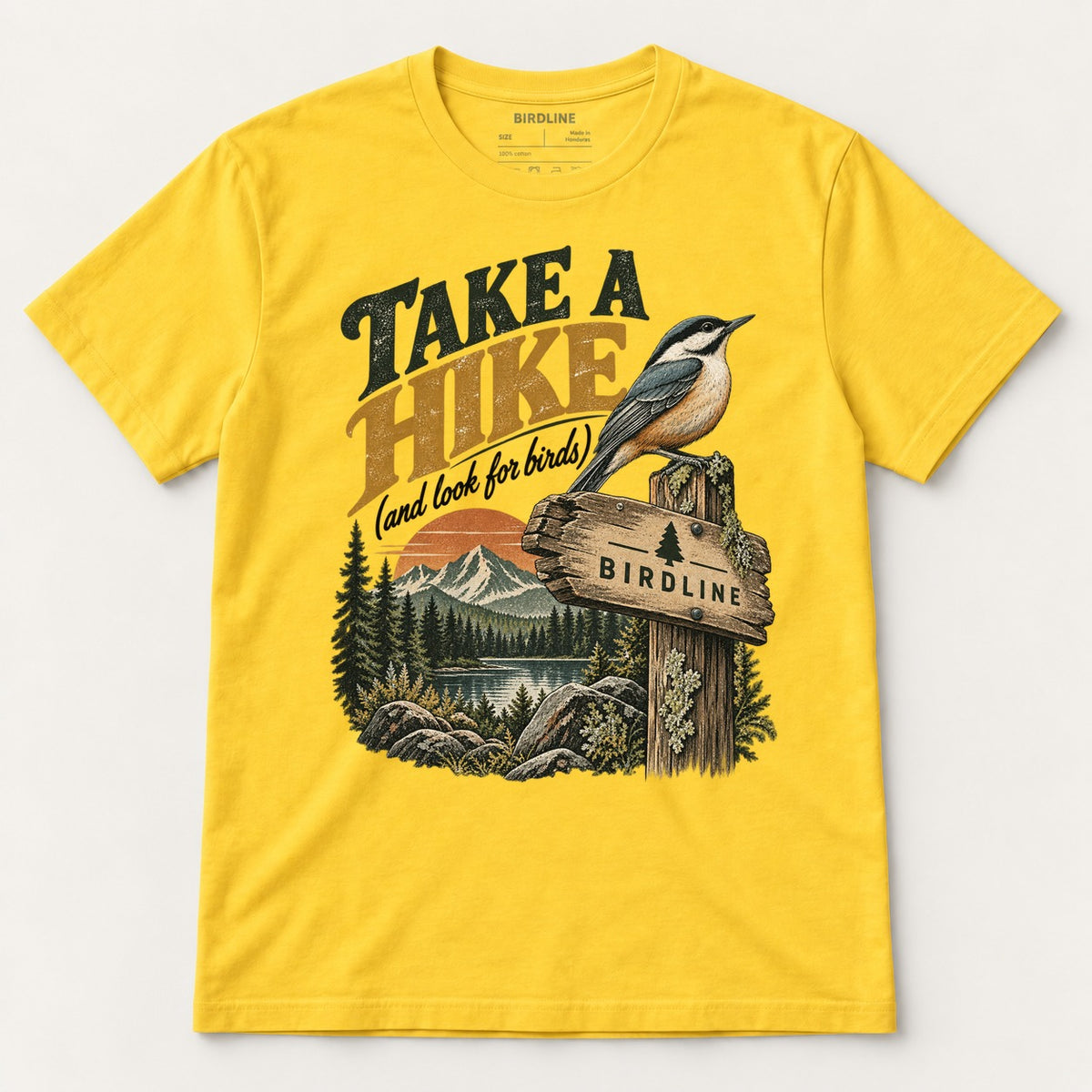 Take A Hike T-Shirt in Daisy, front view
