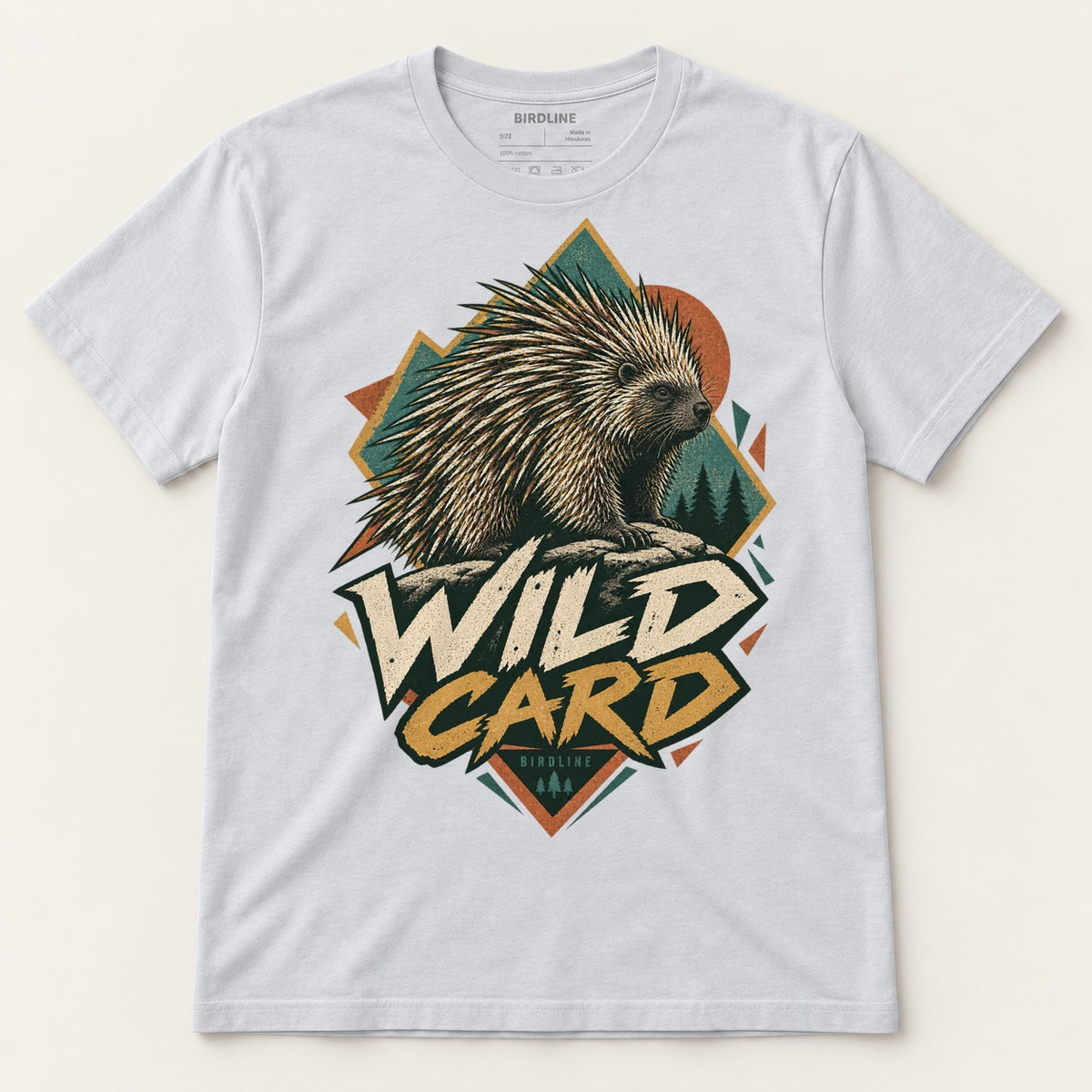 Wild Card T-Shirt in Ice Grey, front view