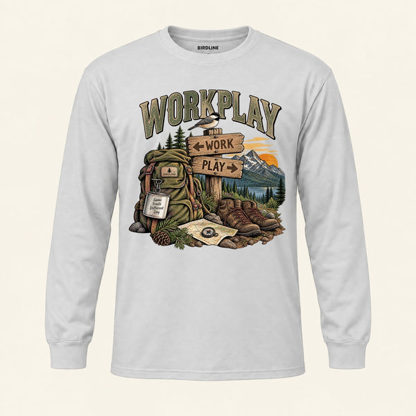 Workplay Long Sleeve Shirt in Ash, front view