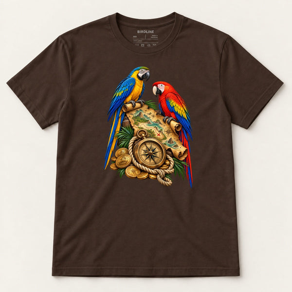 X Marks The Perch T-Shirt in Dark Chocolate, front view