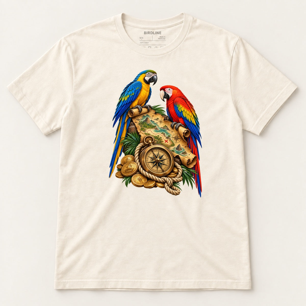 X Marks The Perch T-Shirt in Natural, front view