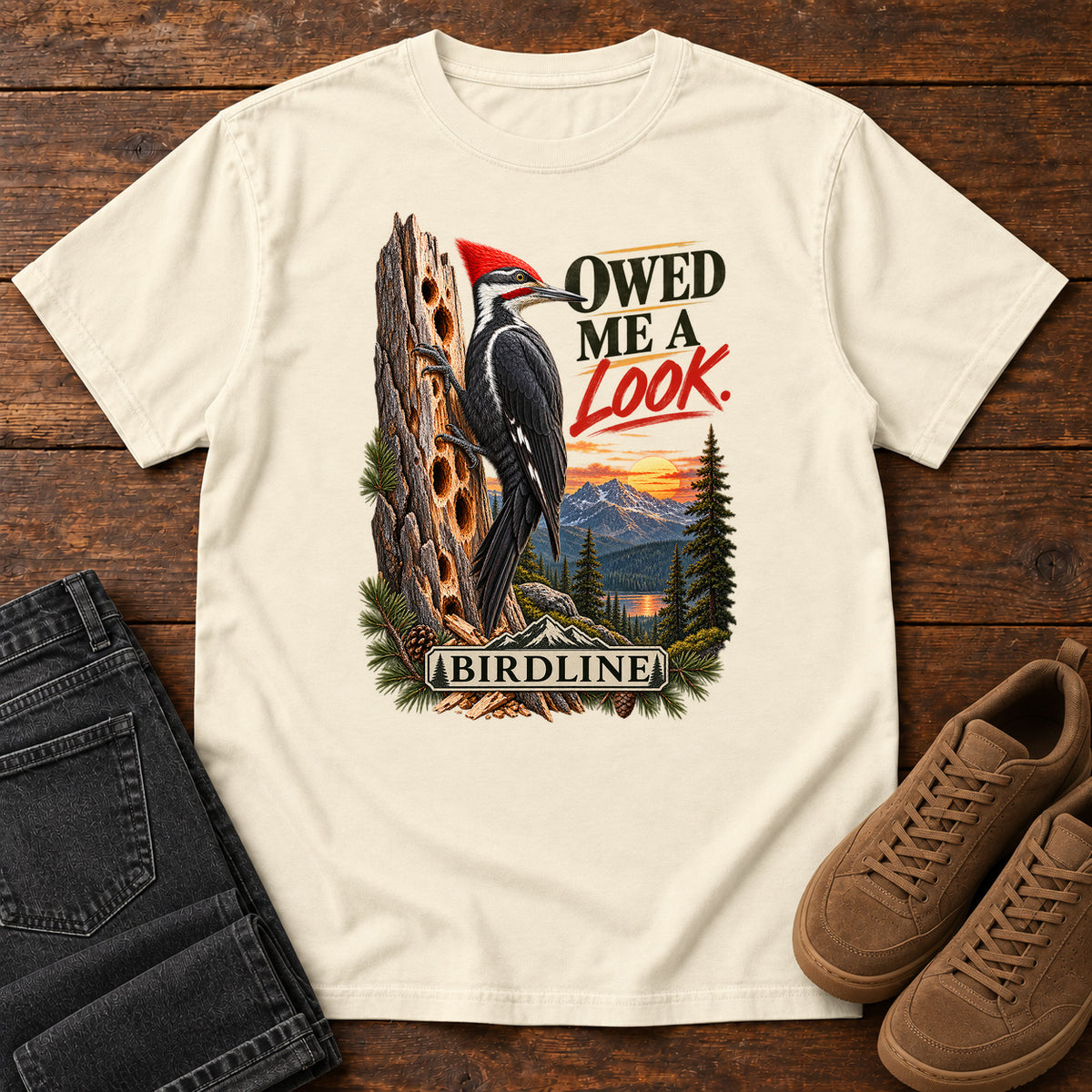 Owed Me a Look T-Shirt in Ivory