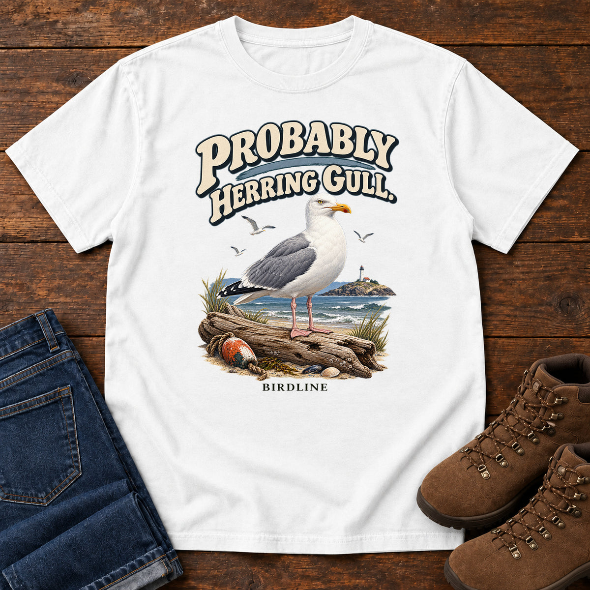 Probably Herring Gull T-Shirt in White