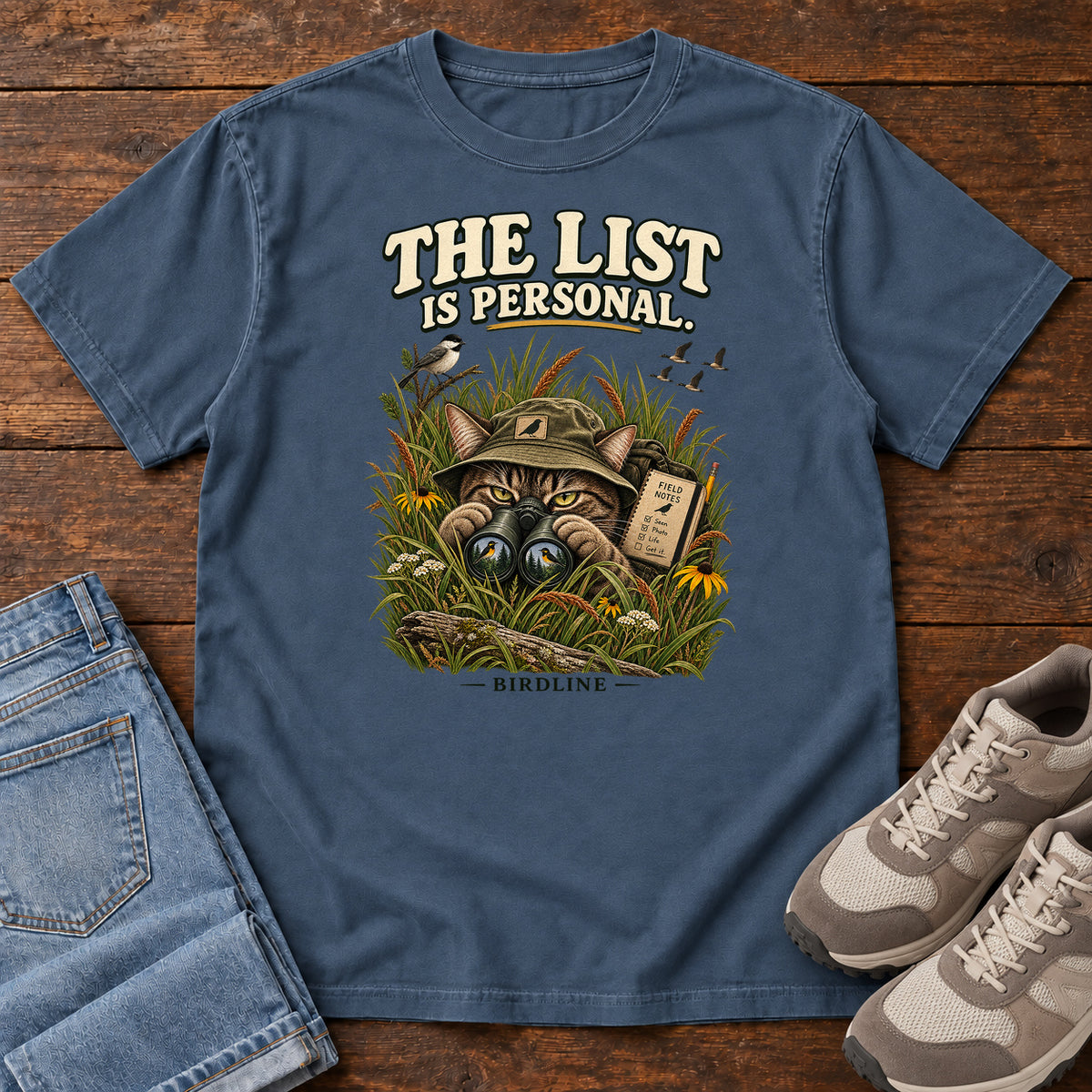 The List Is Personal Cat T-Shirt in Midnight
