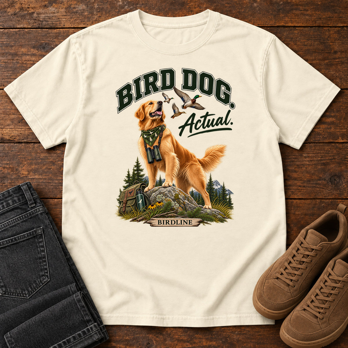 Bird Dog Actual T-Shirt in Ivory