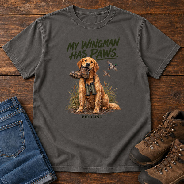 My Wingman Has Paws Dog T-Shirt, alternate view