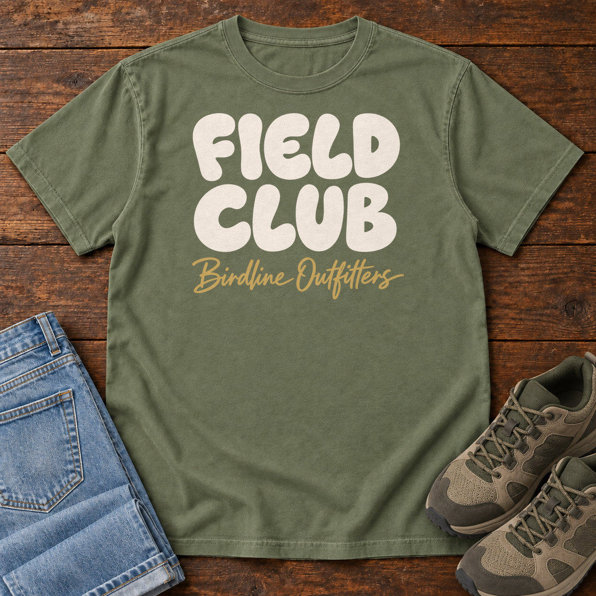 Field Club T-shirt in Moss