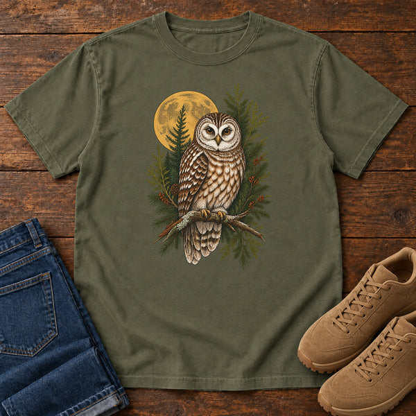 Woodland Owl Moon T-Shirt, alternate view