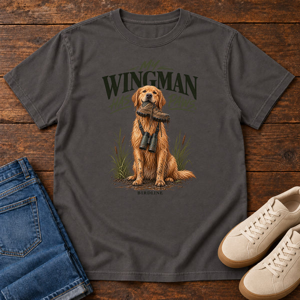 My Wingman Has Paws Retriever T-Shirt, alternate view