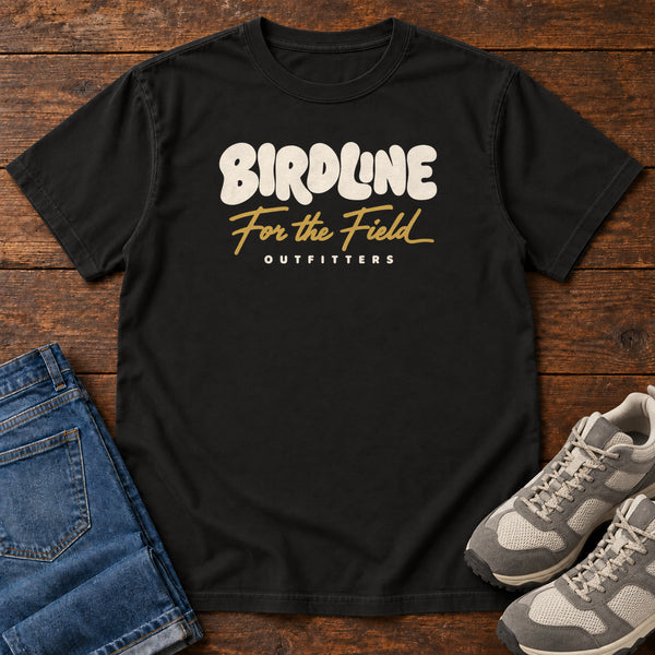 For the Field T-Shirt in Black, front view