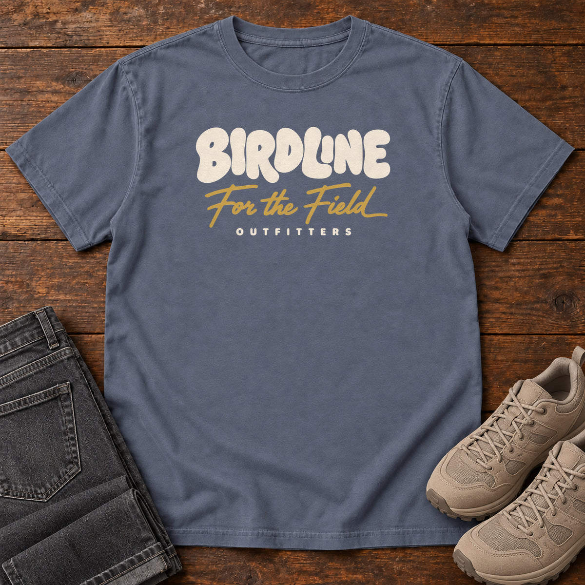For the Field T-Shirt in Denim