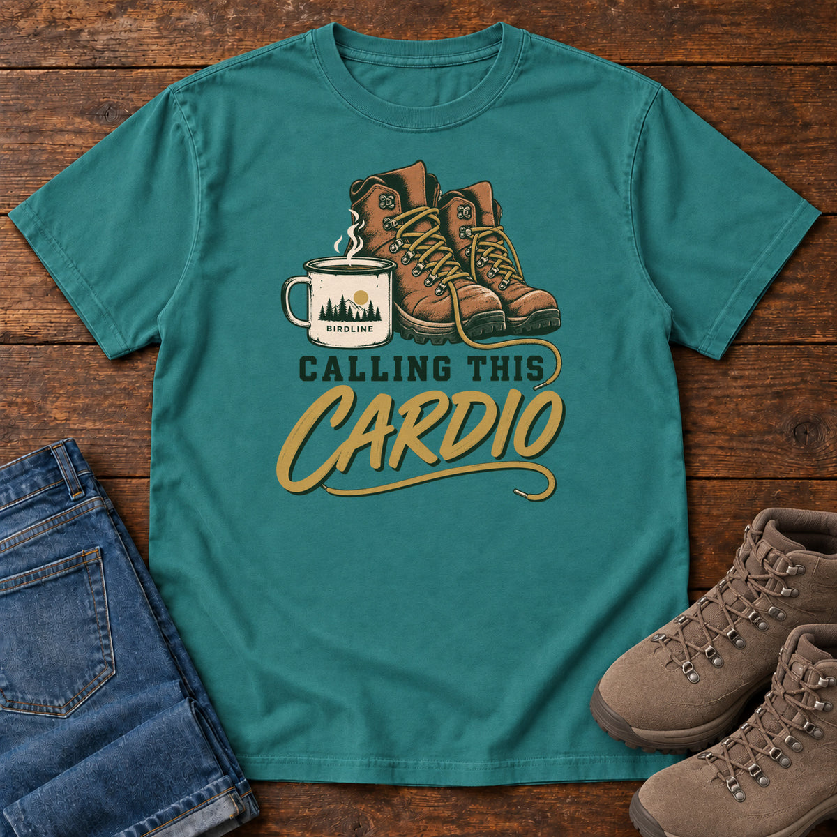 Calling This Cardio T-Shirt in Emerald