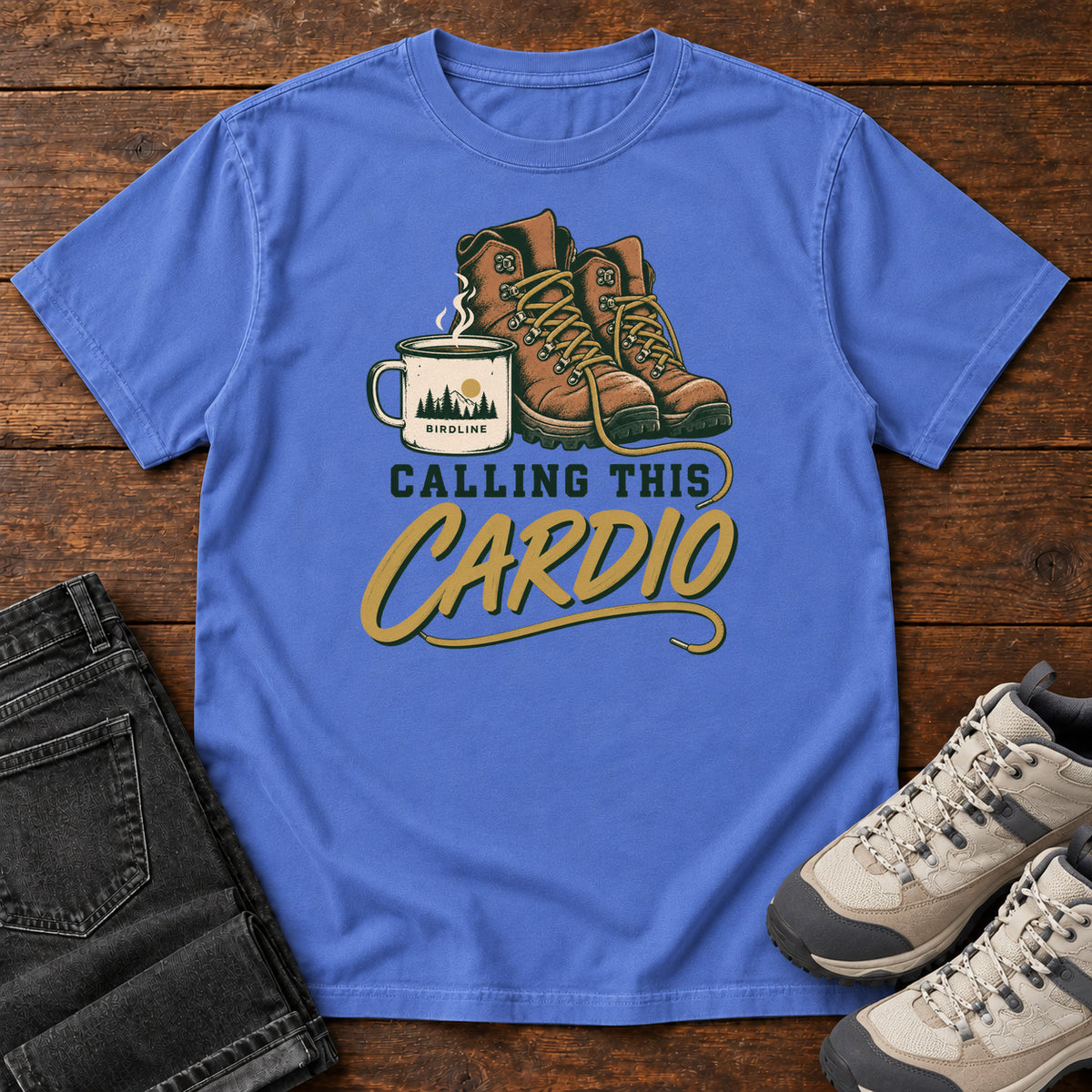 Calling This Cardio T-Shirt in Mystic Blue