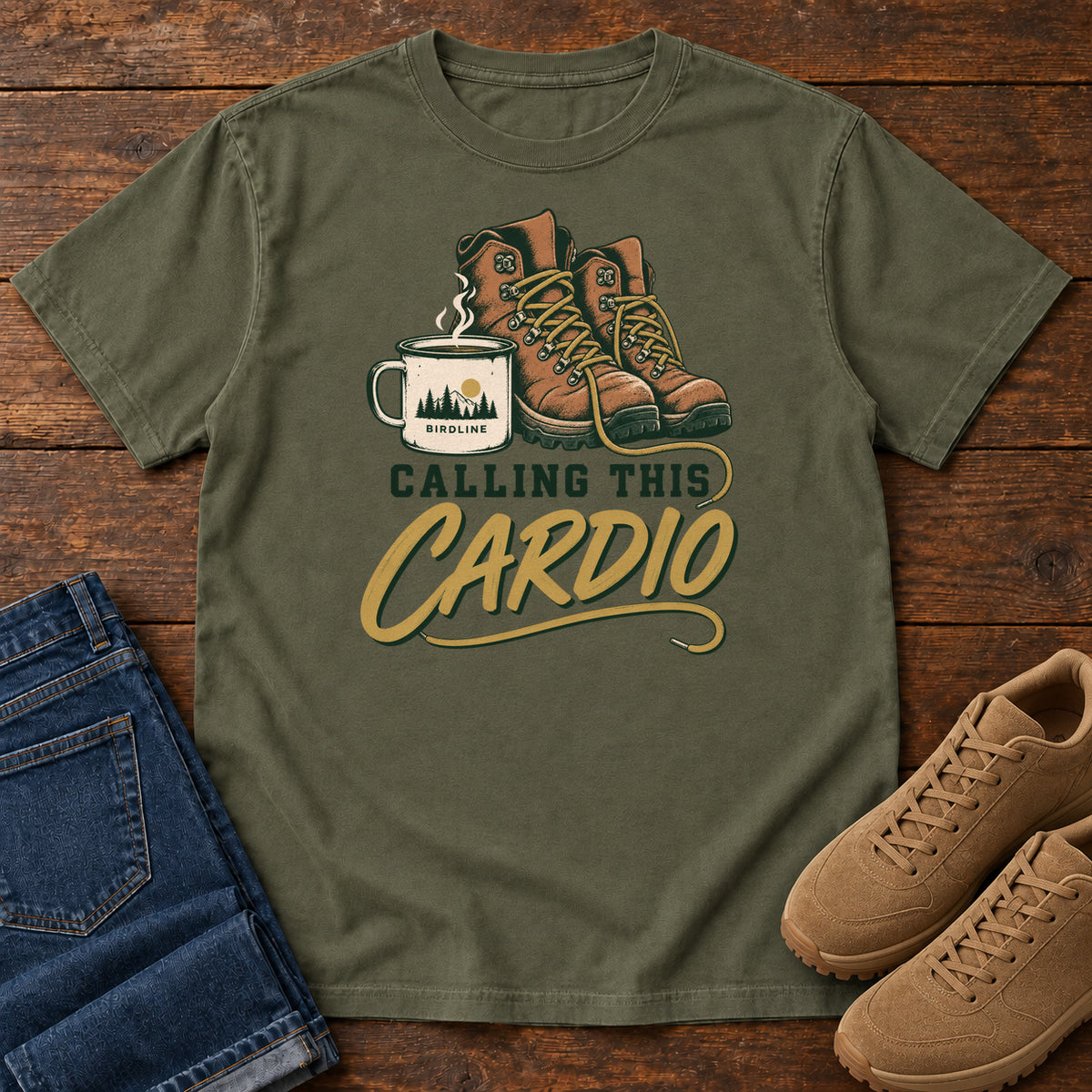 Calling This Cardio T-Shirt in Sage