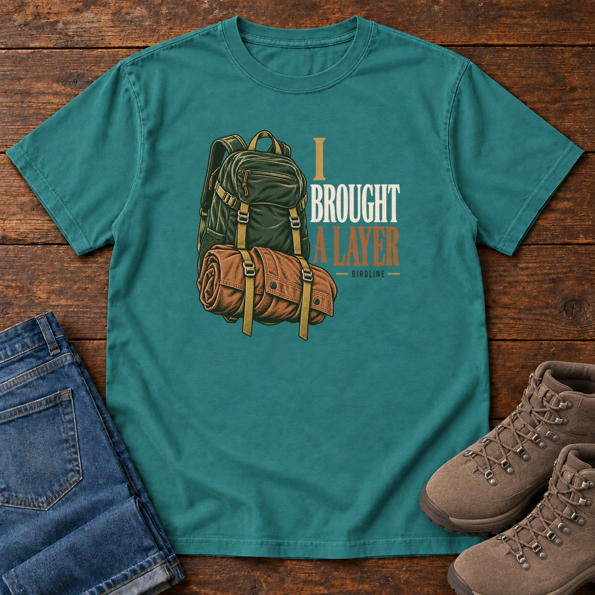 I Brought a Layer T-Shirt in Emerald