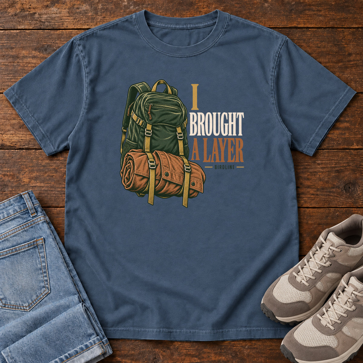 I Brought a Layer T-Shirt in Midnight
