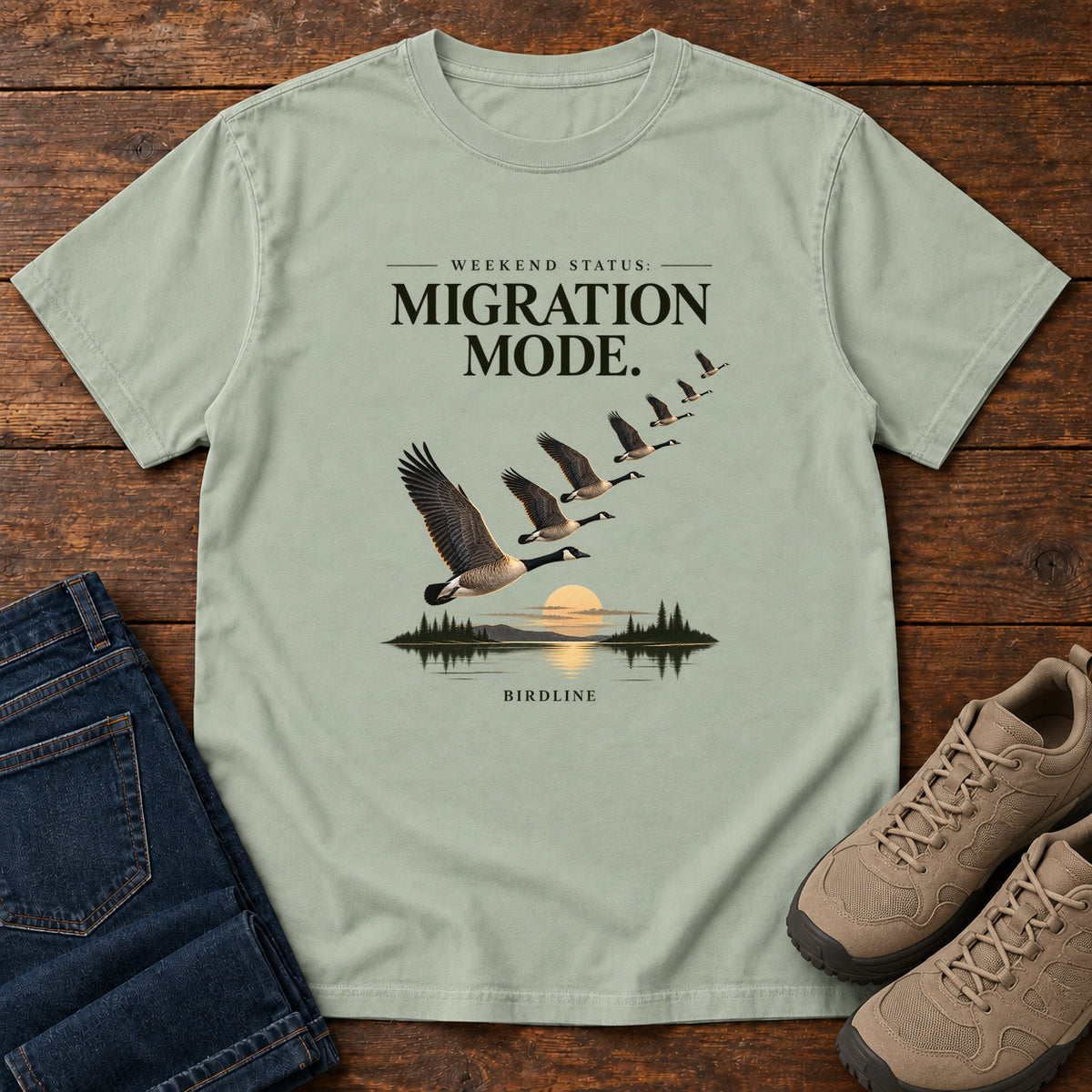 Weekend Status Migration Mode T-Shirt in Bay