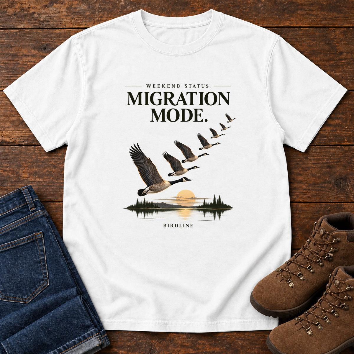 Weekend Status Migration Mode T-Shirt in White