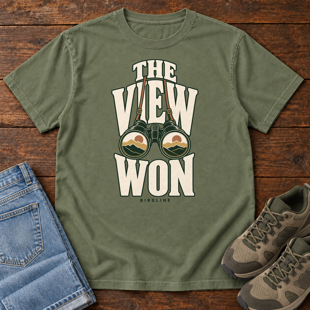 The View Won T-Shirt in Moss