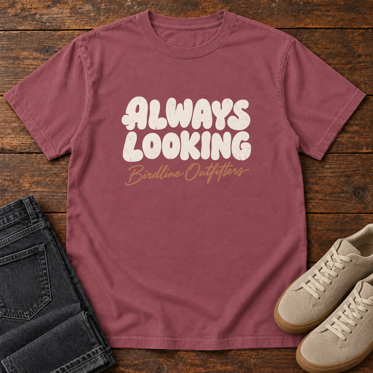 Always Looking T-shirt in Brick