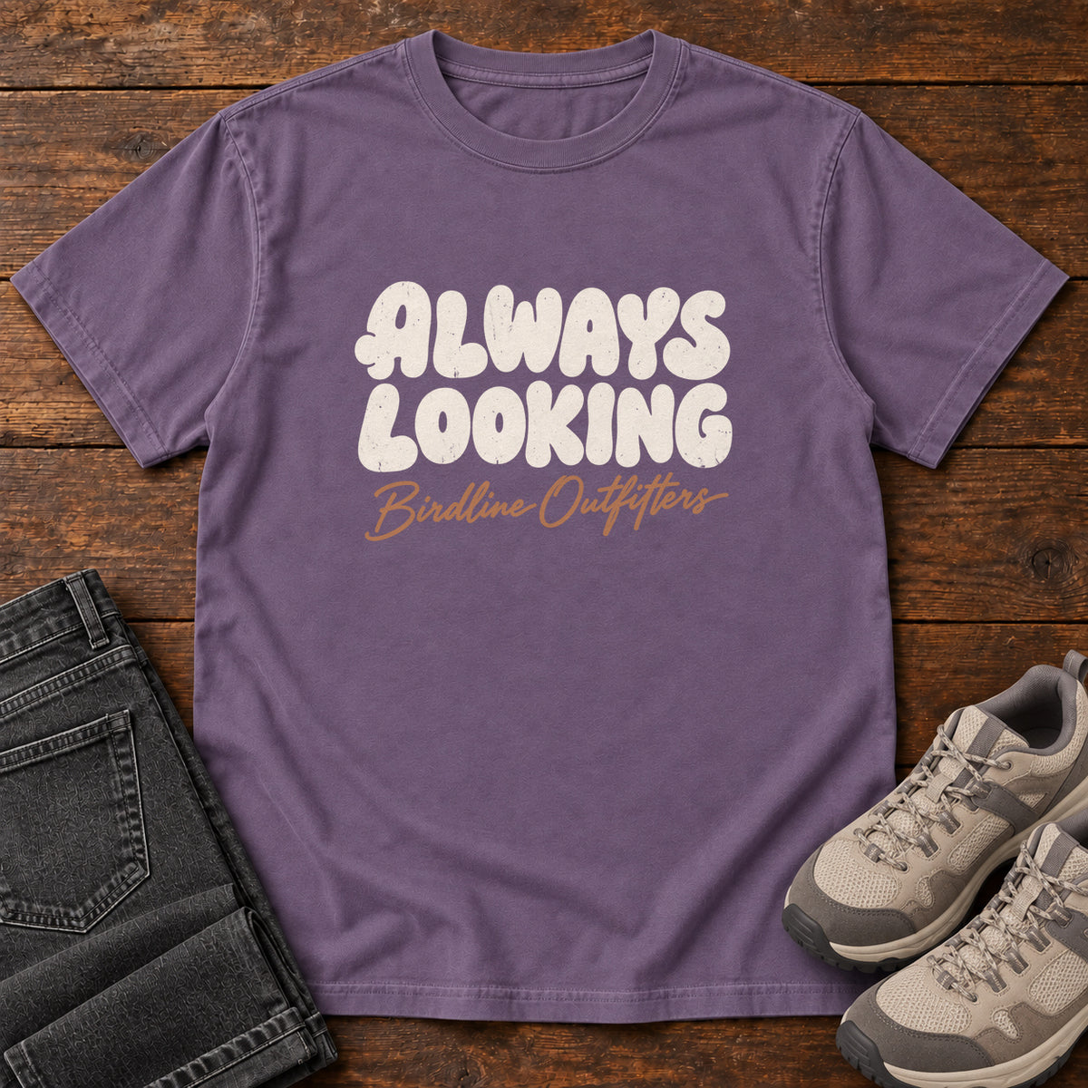 Always Looking T-shirt in Grape