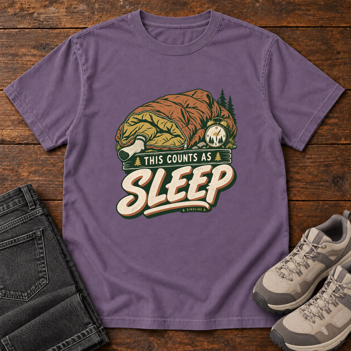 This Counts as Sleep T-Shirt in Grape