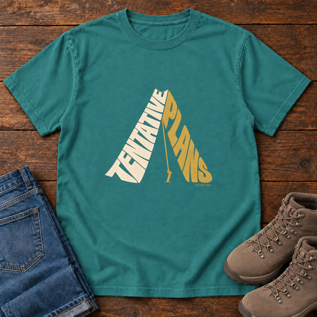 Tentative Plans T-Shirt in Emerald