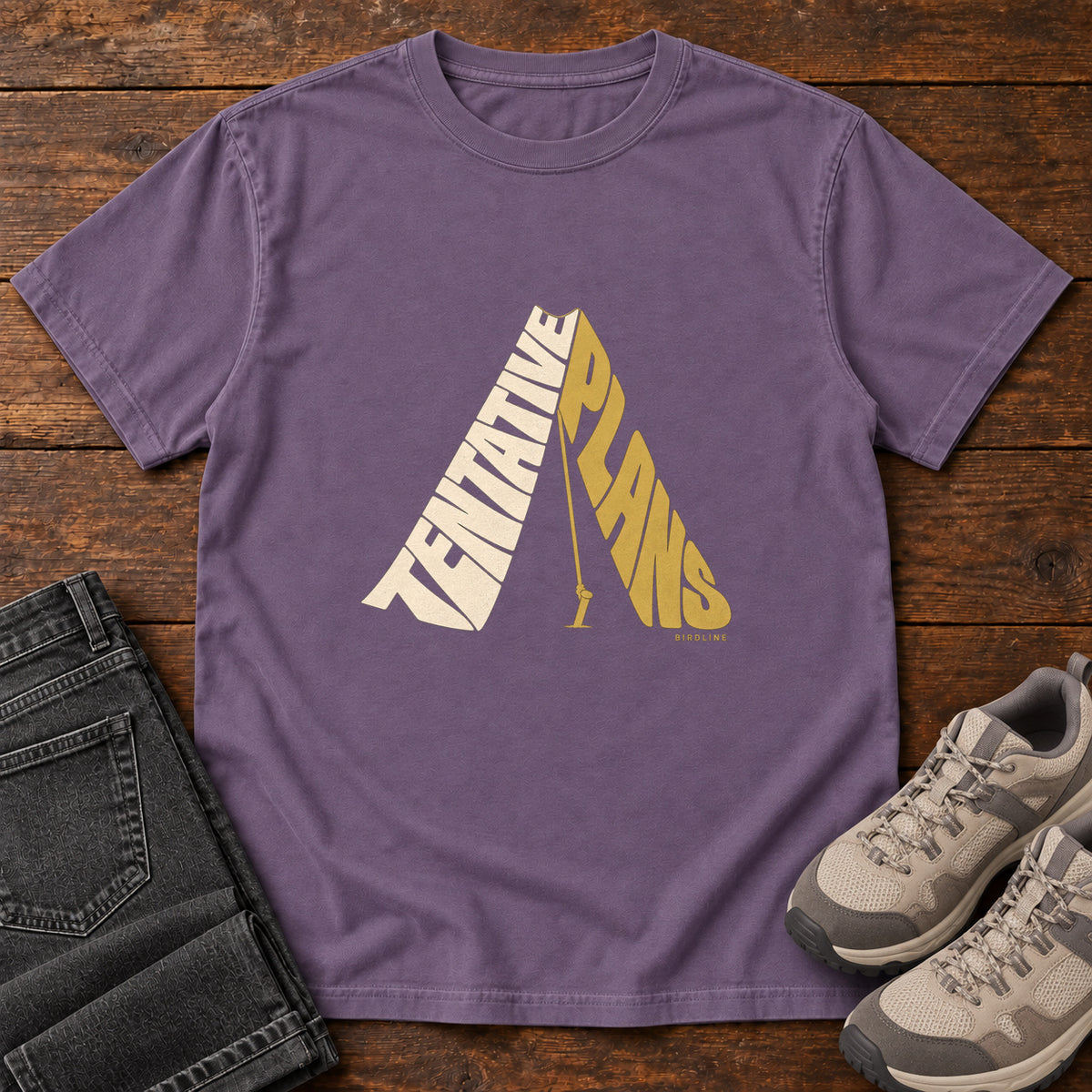 Tentative Plans T-Shirt in Grape